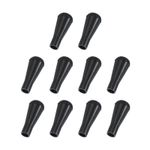 10 Pcs Rubber Arrowhead Archery Soft Arrow Tips for Shooting Game, Black