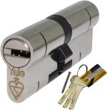 Yale 1 Star Superior Double Euro Cylinder 45-55 100mm Satin Nickel