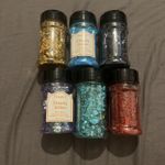 Chunky Glitter 40 Gram Chunky Glitter Flakes X 6