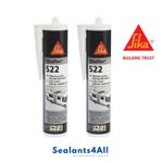 2 x Sikaflex 522 Adhesive Sealant, White, 10/26 Expiry, Brand New