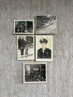 5 WWII Photo Lot Officer Training , Named GI Home Coming, Pilot Portrait,Censor