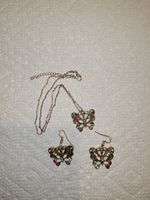 Multicolor Butterfly Necklace 