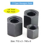 T12-T45 Hexagon Trapezoidal Threaded Nut Trapezoidal Lead Screw Rod Left / Right