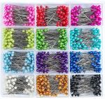 Dressmaking Pins Multicolor Head Straight Sewing Pins for Craft and Jewellery