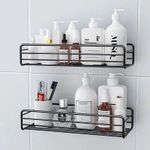 UK Shower Caddy Bathroom Suction Shelf Storage Shampoo Soap Holder No Drill