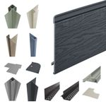 Coastline Composite Shiplap Cladding Board Grained Textured Panel Fire Retardent