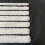 2Meter Faux Rabbit Fur White Strips Ribbon Edge Trim Sewing Clothing Cuffs Craft