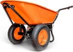 SuperHandy Electric Wheelbarrow 48V 2Ah Li-Ion Battery, 330 lbs 150 kg Capacity