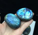 Labradorite Palm Stone Energy Stones Smooth Healing Crystal  2-3cm, 4-5cm, 5-6cm