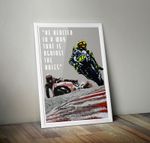 Valentino Rossi Marc Marquez Poster Print. MotoGP Motorsport A4 A3 A2 Wall Art
