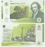UK England - Lewes £1 1 Pound 2009 UNC Local Currency Banknote - Brewery