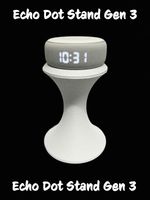 Tall White Custom Designed Stand  For Amazon Echo Dot Gen 3 Height 16 cm