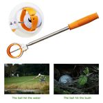 Golf Ball Picker Stainless Steel Antenna Pole Double Ring Head Ball Picker