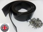 2 x GARAGE DOOR Reinforced Rubber Weather Draught Excluder SIDE SEALS & Fixings