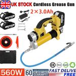 560W Cordless Electric Grease Gun 8000PSI with 2x3000mAh For Makita 18V Battery