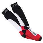 Alpinestars Racing Road Motorcycle / Motorbike Summer Socks - Black / Red