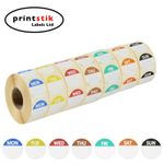 Day Dot Labels Food Label Set of 7 Rolls x 1000 / Catering Stickers Food Hygiene
