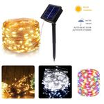 LED Solar String Light Lights Waterproof Copper Wire Fairy Outdoor Garden Party