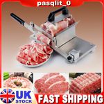 Manual Meat Slicer Cheese Beef Mutton Ham Bacon Slice Cutter Cuttting Machine UK