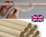 Wooden Craft Poles Sweet Tree Macrame Wall Hanging Tapestry Rod CUT TO SIZE
