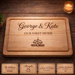 Personalised Wooden Chopping Board | Engraved Kitchen New Home Gift Housewarming