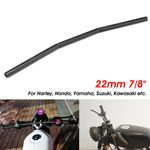 22mm 7/8'' Motorcycle Bike Drag Handlebar Bars Black For Honda Suzuki Yamaha