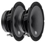 Bassface Indy M8/4 8" 20cm 4Ohm 200w RMS Pro Audio/Car Midrange Speakers Pair