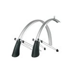 SKS Commuter Mudguard Set with Spoiler - Silver, 60mm/26