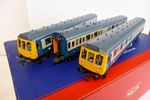 OO gauge Bachmann 35-501 3-Car Class 117  DMU Blue/Grey.
