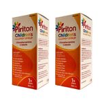 2 x Piriton Syrup - 150ml - Relieves Skin Food Pet House Allergies and Hayfever