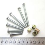 NEW M6 POZI BZP FURNITURE BOLTS WITH BARREL NUTS BEDMAKING BED BUILDING UK
