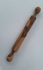 Handcrafted Durable Olive Wood Rolling Pin Length Approx. 40cm