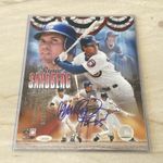 RYNE SANDBERG Signed 8x10 Photo Career Stats TRISTAR COA Cubs - See description