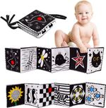 For Newborn Baby Soft Books Black and White High Contrast Sensory Toys