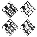 Plastic Push Button Switch Identification Board Black for Electrical Use
