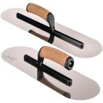 Semicircular Doublesided Smoothing Skimming Plastering Trowel Round Ends Toolty