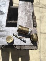 Ww1 Trench Art Lighter Particular Black Painted  Metal