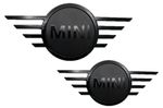 Genuine Piano Black Front & Rear Badge Emblem Plaque F56 51149880863 / 866
