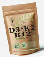 Vitamin D3 10000iu K2 MK7 Vitamin B12 10000mcg Best Natural Powder Vegan Vit D3