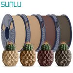 SUNLU 1KG Optimized WOOD PLA 3D Printer Filament 1.75mm PLA Wood,15% Wood Fiber