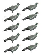 Flocked Pigeon Decoy Shell Premium Quality Shooting Decoying Kit Pack of 10
