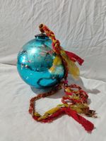 6" Antique Kugel Blue Mercury Glass Ball Bauble Decoration