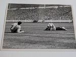 ENGLAND v SCOTLAND 1967 RARE ORIGINAL PRESS PHOTO DENIS LAW + GORDON BANKS