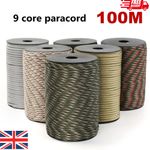 4mm Paracord Rope 50M 100M 9 Core Outdoor Survival Camping Cord