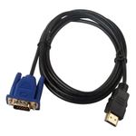 HDMI Male to VGA D-SUB Male Video Adapter Cable for PC TV Computer Monitor 1M UK