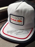 Max Verstappen Hand Signed Red Bull Official Trucker F1 Cap COA + PSA QO CARD