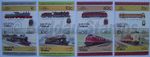 1985 NUKUFETAU Set #1 Train Locomotive Railway Stamps (Leaders of the World)