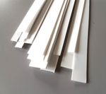 Plasticard Strips 350mm Long White Matt/Matt 0.25 to 1mm Thick 5 6 10 12mm Wide