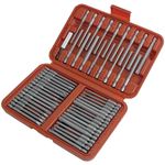 Neilsen 50pc Security Extra Long Screwdriver Bit Extension Bar Set Hex Torx 