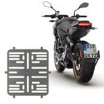 Elegant License Plate Holder 180X200mm For Motorcycle (Frameless Stainless Steel 0.8mm)